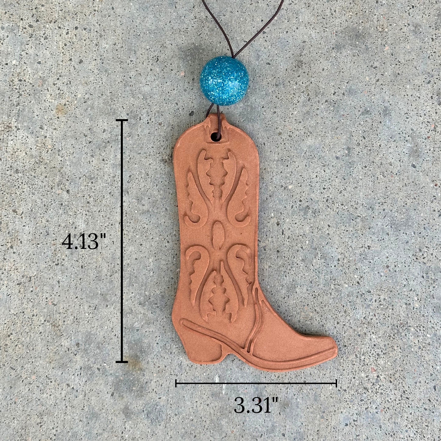 Western Boot Stone Car Freshener
