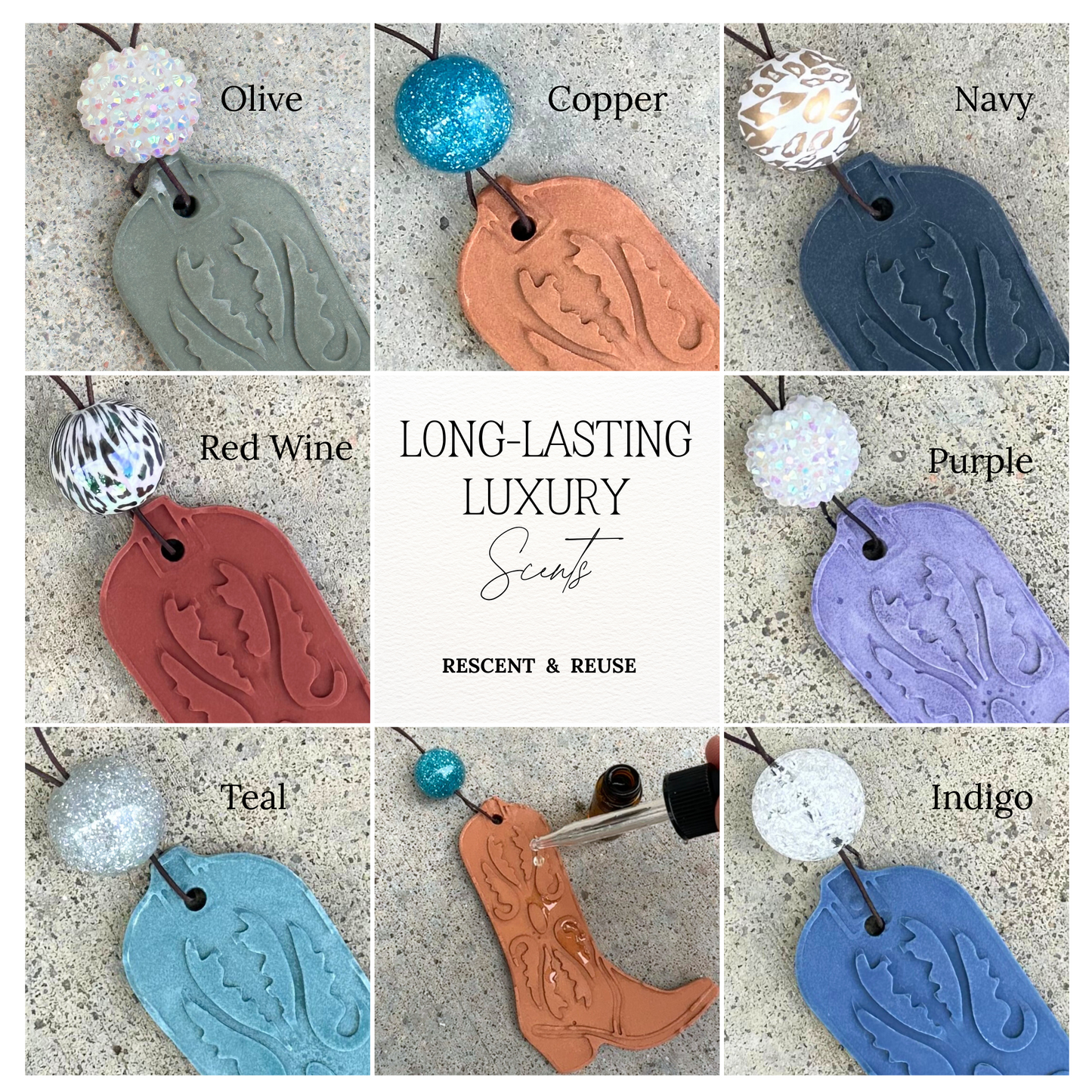Western Boot Stone Car Freshener