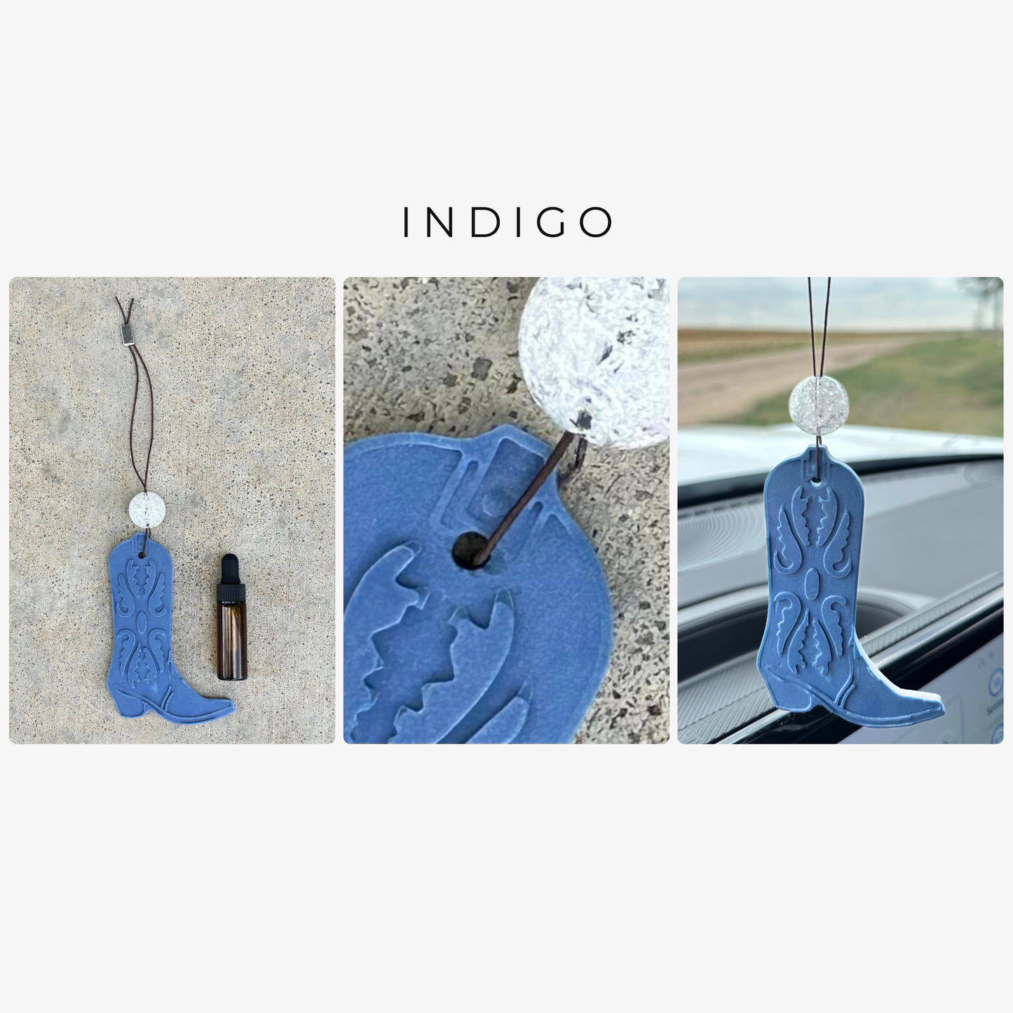 Western Boot Stone Car Freshener