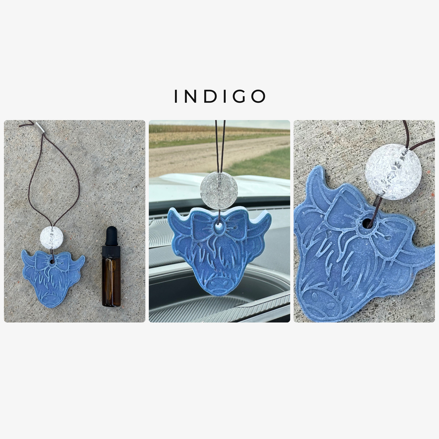 Highland Cow Stone Car Freshener