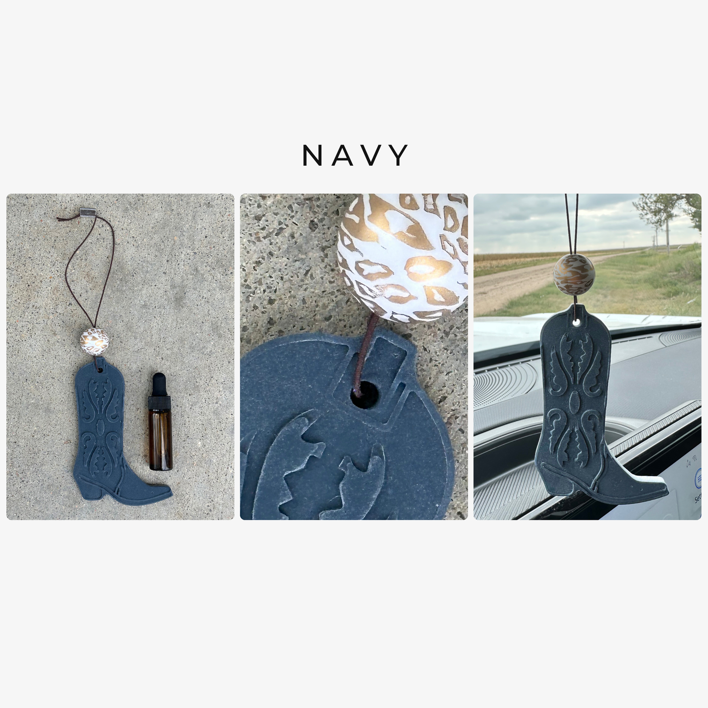 Western Boot Stone Car Freshener