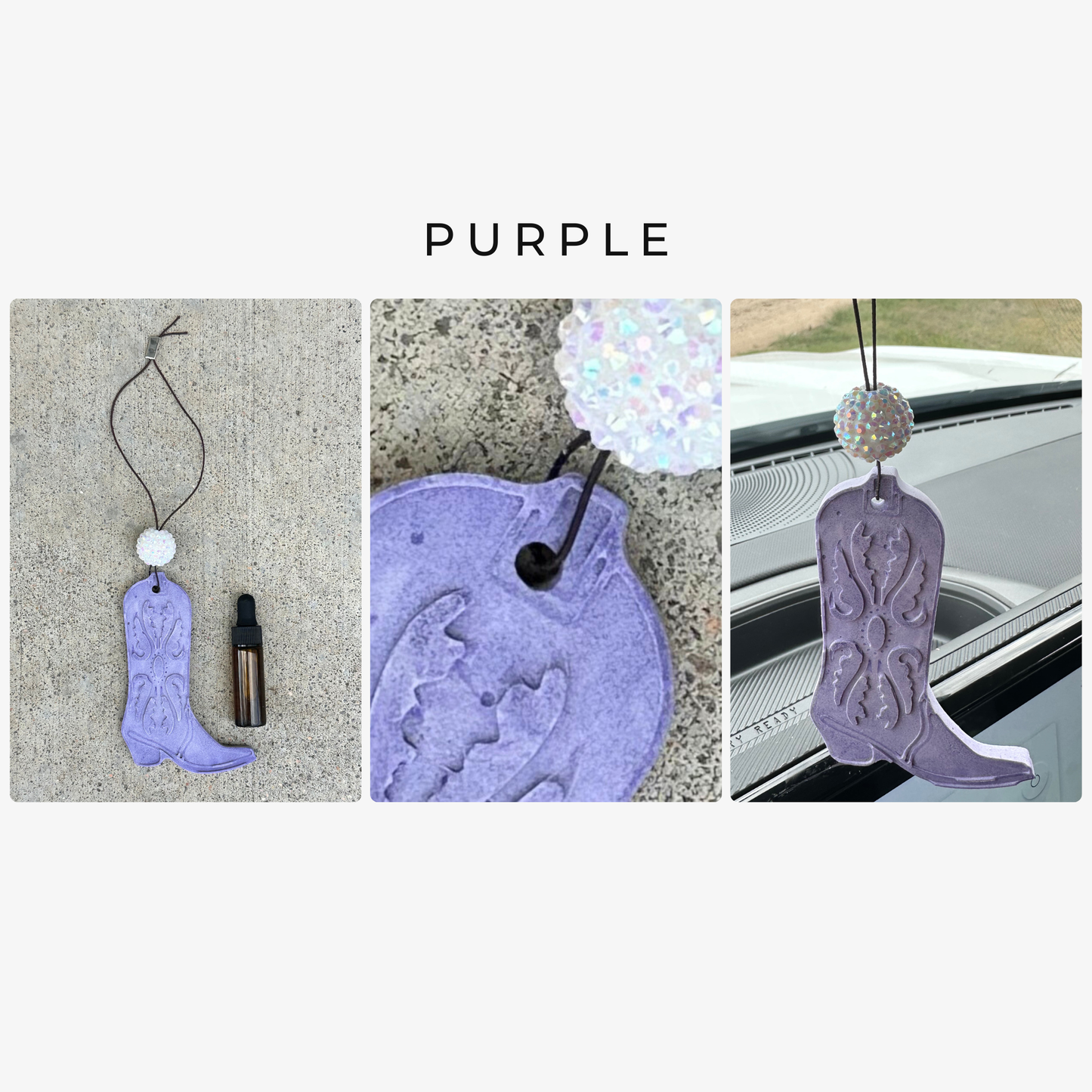 Western Boot Stone Car Freshener