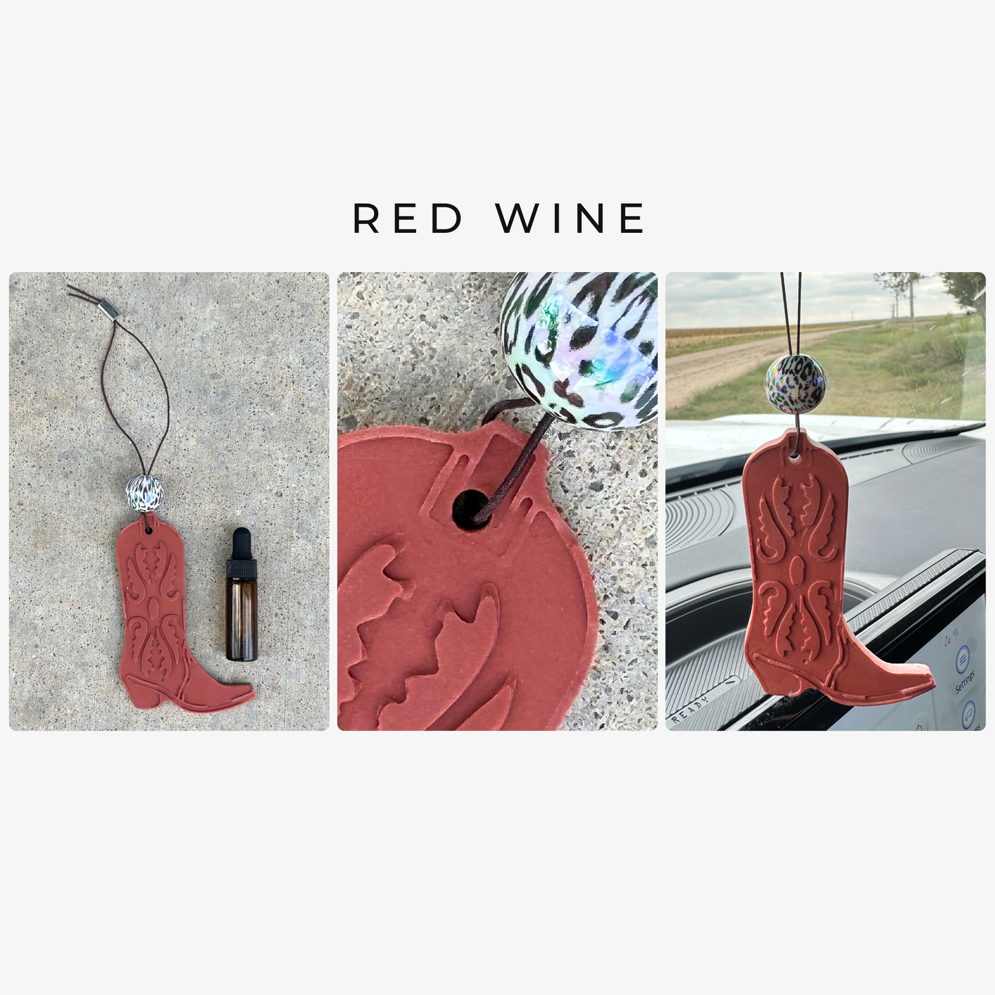 Western Boot Stone Car Freshener