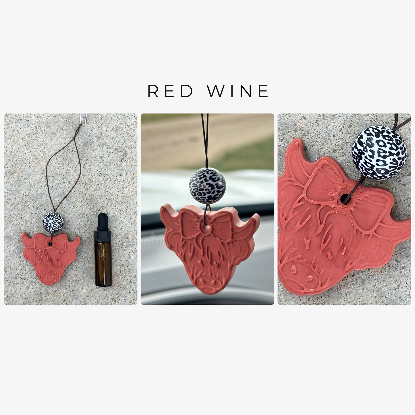 Highland Cow Stone Car Freshener