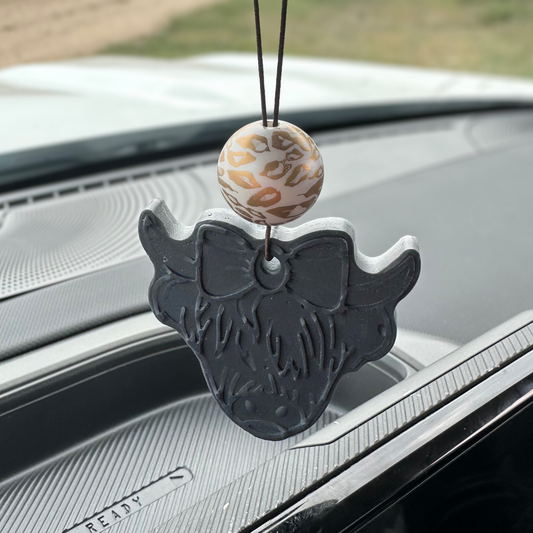 Highland Cow Stone Car Freshener