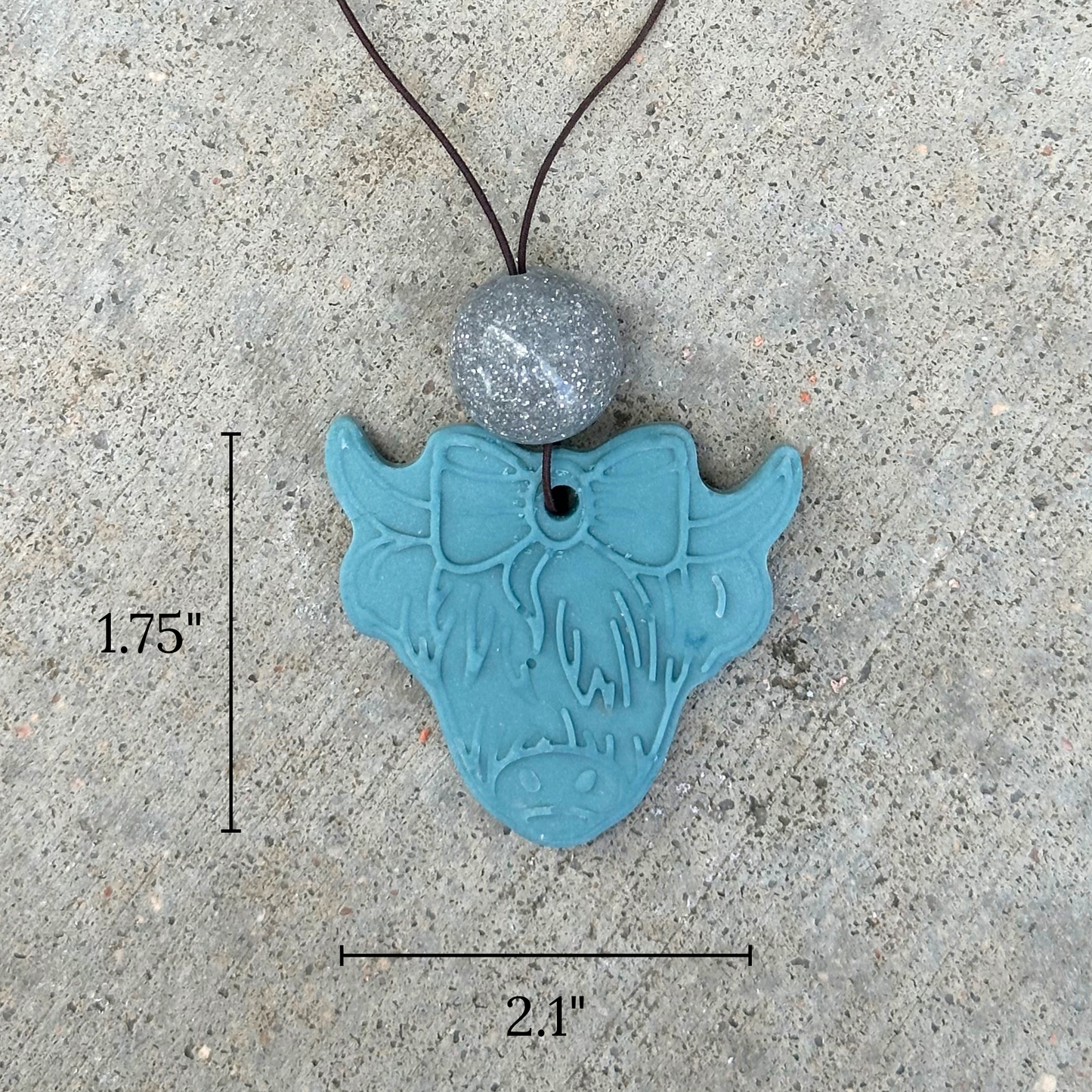 Highland Cow Stone Car Freshener